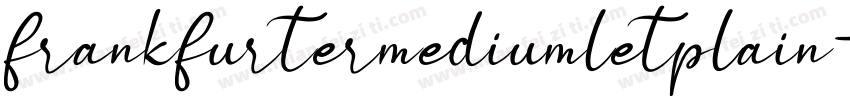frankfurtermediumletplain字体转换