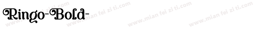 Ringo-Bold字体转换