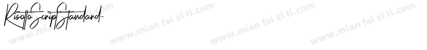 RisottoScriptStandard字体转换