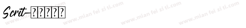 Scrit字体转换