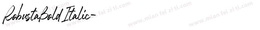 RobustaBoldItalic字体转换