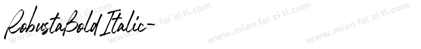 RobustaBoldItalic字体转换