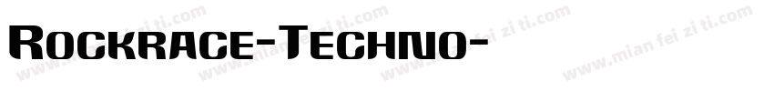 Rockrace-Techno字体转换