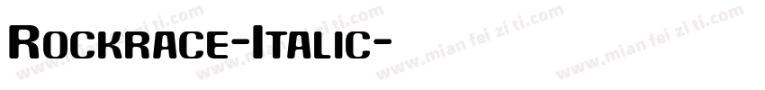 Rockrace-Italic字体转换