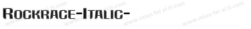 Rockrace-Italic字体转换