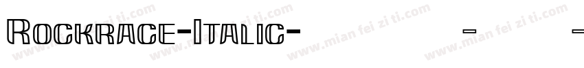 Rockrace-Italic字体转换