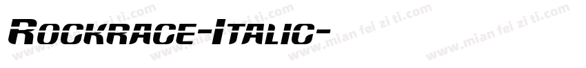 Rockrace-Italic字体转换