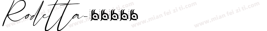 Rodetta字体转换