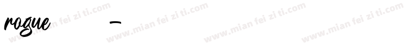 rogue字体下载字体转换