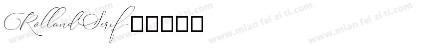 RollandSerif字体转换