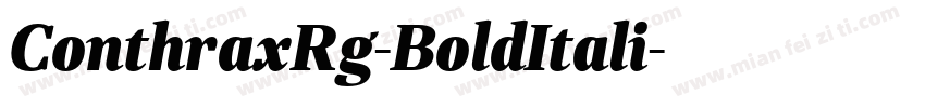 ConthraxRg-BoldItali字体转换