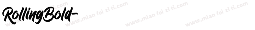 RollingBold字体转换