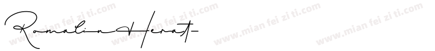 RomalinHerat字体转换
