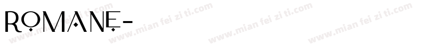 romane字体转换
