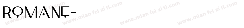 romane字体转换