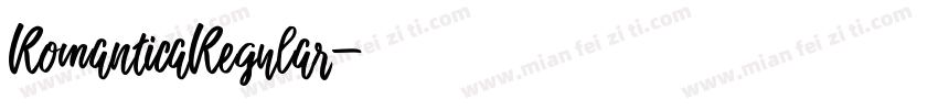 RomanticaRegular字体转换