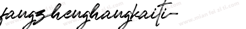 fangzhenghangkaiti字体转换