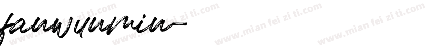 fanwunmin字体转换