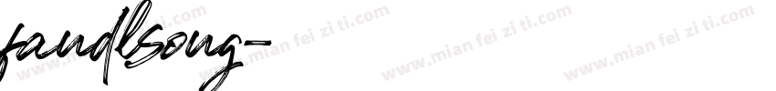 fandlsong字体转换