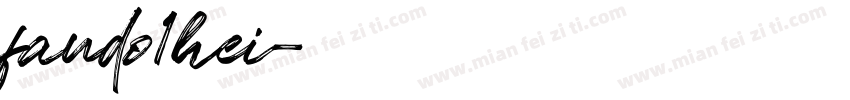 fando1hei字体转换