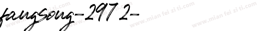 fangsong-2972字体转换