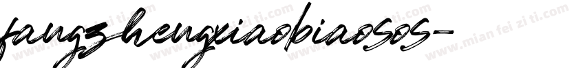 fangzhengxiaobiaosos字体转换