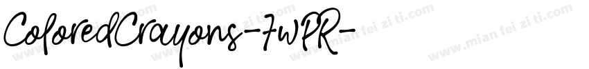 ColoredCrayons-7wPR字体转换