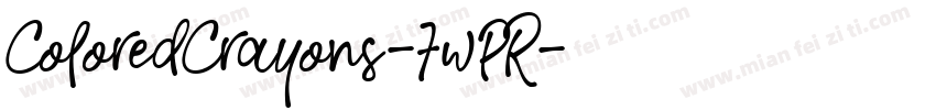 ColoredCrayons-7wPR字体转换