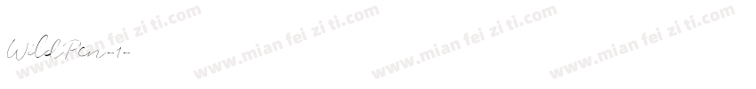 WildPen-1字体转换