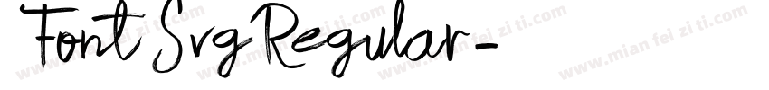 FontSvgRegular字体转换
