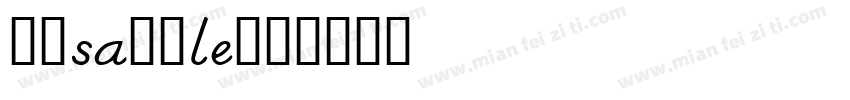 宋体sample字体转换