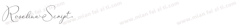 RoselinaScript字体转换