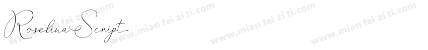 RoselinaScript字体转换