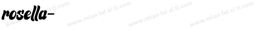 rosella字体转换