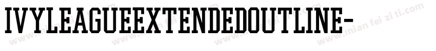 IvyLeagueExtendedOutline字体转换