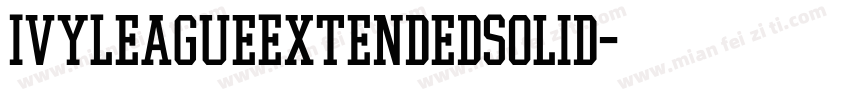 IvyLeagueExtendedSolid字体转换