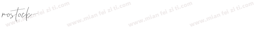 rostock字体转换