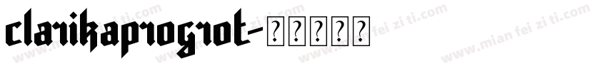 clarikaprogrot字体转换