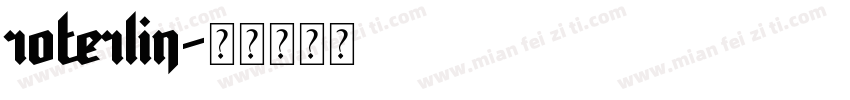 roterlin字体转换
