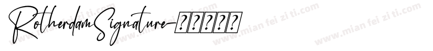 RotherdamSignature字体转换