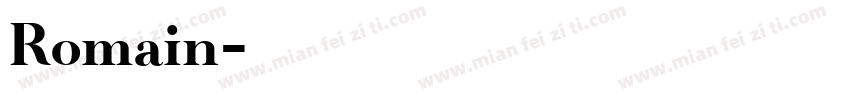 Romain字体转换