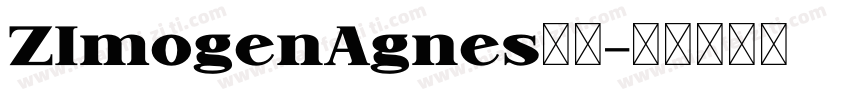 ZImogenAgnes字体字体转换