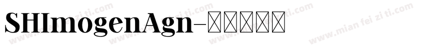 SHImogenAgn字体转换