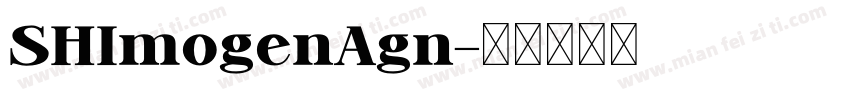 SHImogenAgn字体转换