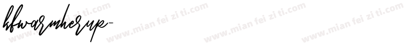 kbwarmherup字体转换