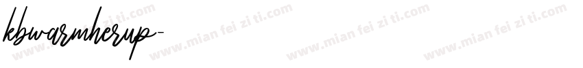 kbwarmherup字体转换
