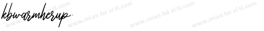 kbwarmherup字体转换