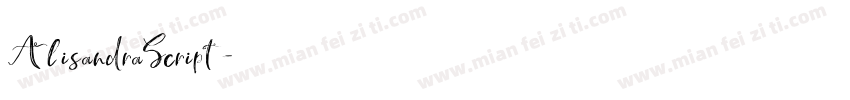 AlisandraScript字体转换