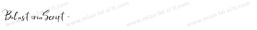 BelastoriaScript字体转换