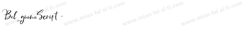 BelgianaScript字体转换